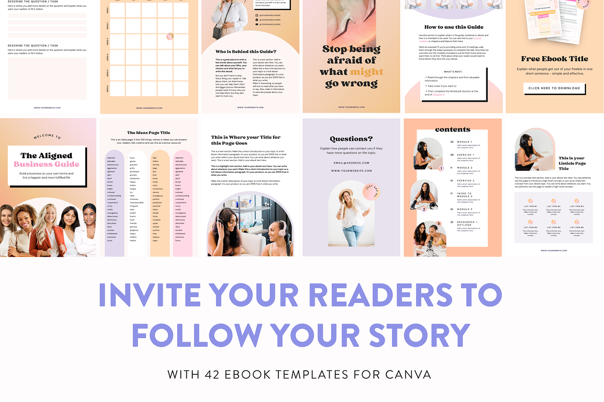 Coach Ebook Workbook Templates Canva, a Marketing Template by My Social Boutique (Photo 4 of 9)