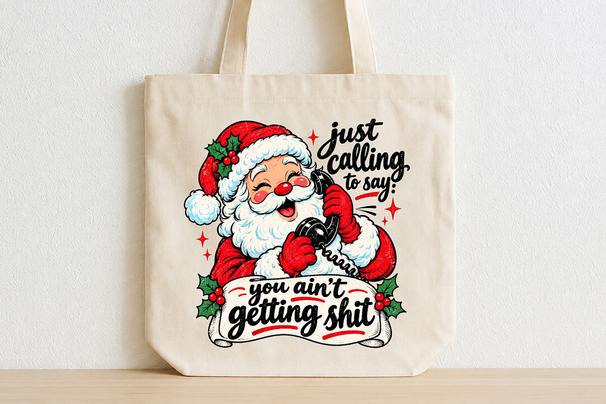 Retro Funny Christmas PNG, a Seasonal Illustration by CraftArtStudio (Photo 2 of 4)