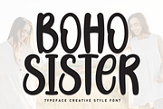 Boho Sister | Script Font, a Script Font by Scratchones (Thumbnail 1 of 8)