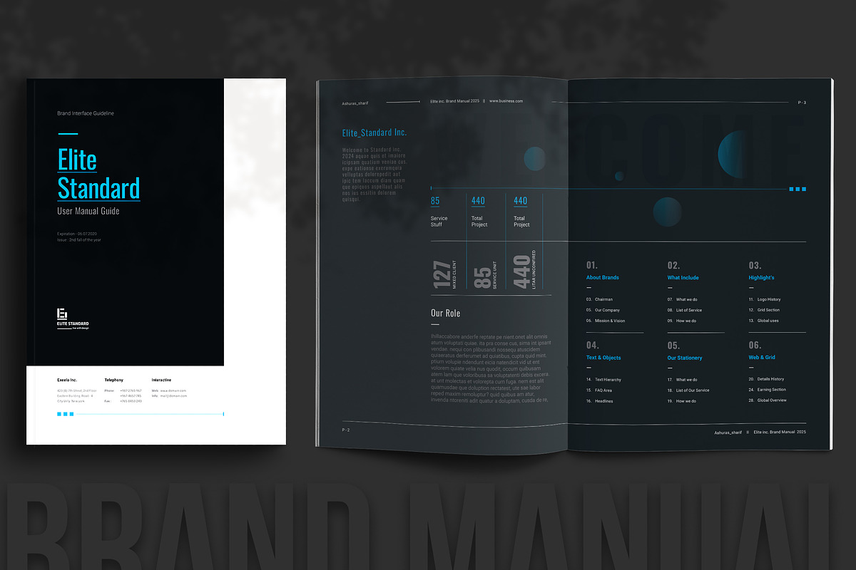 Brand Manual, a Brochure Template by Elite_Standard (Photo 1 of 8)