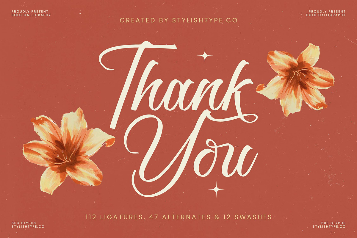 Arshapin Romantic Bold Calligraphy, a Script Font by stylishtype.co (Photo 20 of 20)