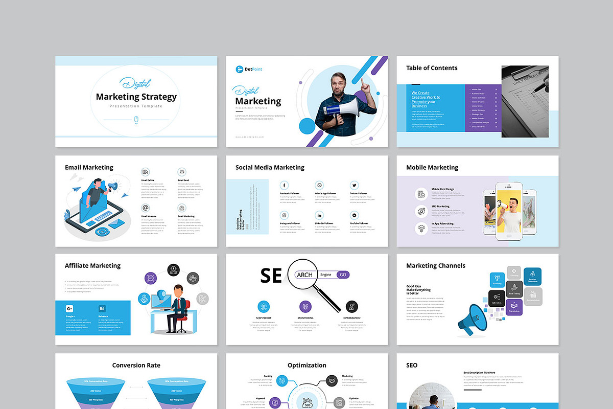 Digital Marketing Presentation, a Presentation Template by GenerousArt (Photo 7 of 8)