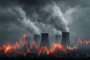 Industrial Pollution Stock Market De, a Photo by Pixeness Studio