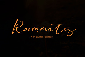 Roommates Script (Reguler & Slant)