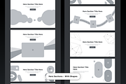 Unique Website Sections Kit in Figma, a Wireframe Template by nwdigitalstore (Thumbnail 5 of 14)