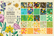 Groovy Garden Graphic Collection, a Pattern Graphic by rouxsupplyco (Thumbnail 3 of 10)