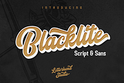 Blacklite - The Bold Script & Sans, a Script Font by Letterhend Studio (Thumbnail 1 of 8)