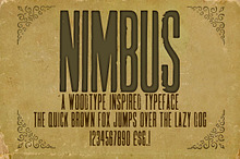 Nimbus Condensed Woodblock Font