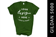 Gildan 5000 Mockup TShirt Bundle, a Shirt Mockup by lock and page (Thumbnail 10 of 22)
