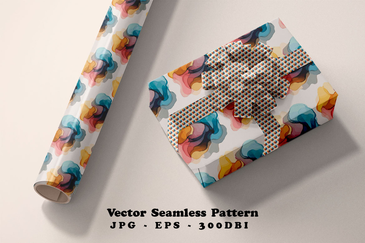Colorful Liquid Watercolor Vector, a Pattern Graphic by one-touch (Photo 7 of 10)