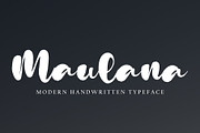 Maulana, a Handwritten Font by pineungtype (Thumbnail 1 of 5)