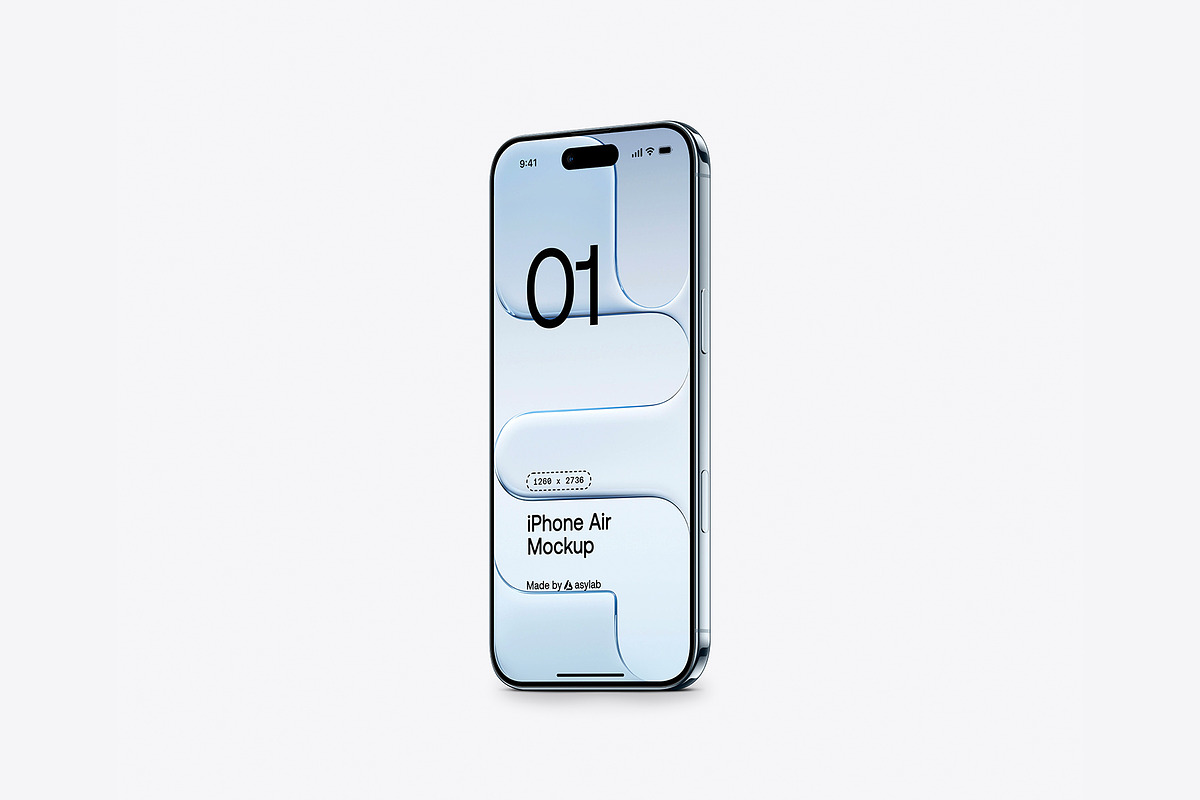 iPhone Air - 24 Mockups Scenes, an iPhone Mockup by Asylab (Photo 46 of 62)