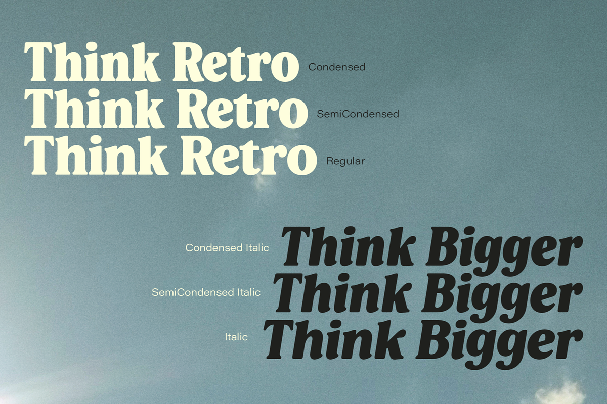 Aveburg Grande - Retro Chunk, a Serif Font by Shapespired Design (Photo 4 of 22)