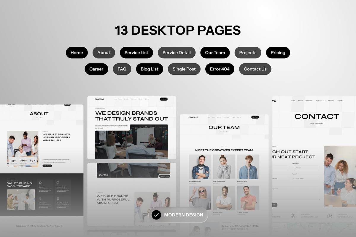 Craftive - Minimalist Creative, a WordPress Template by SLAB! Design (Photo 2 of 5)