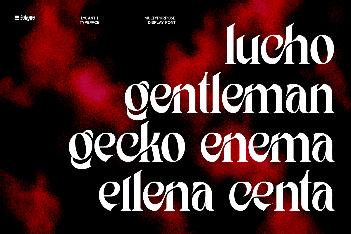LYCANTH - Dramatic Editorial, a Serif Font by Eotype Studio (Photo 4 of 9)