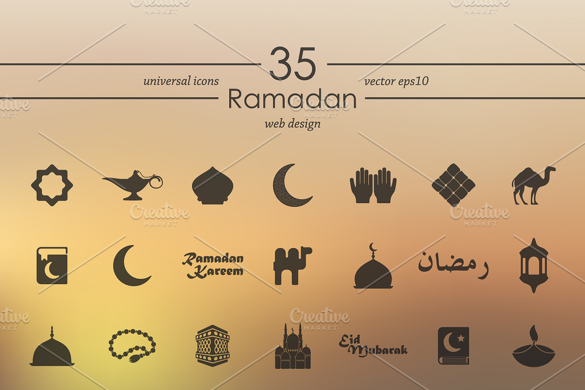 35 RAMADAN icons preview 2