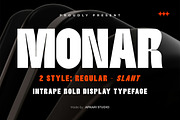 Monar - Bold Display Typeface, a Sans Serif Font by Afkari Studio (Thumbnail 1 of 10)