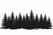 Pine Forest Silhouette Bundle, a Graphic by balal (Thumbnail 10 of 16)