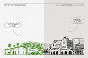 Hand Drawn City & Country Skylines, a Work Illustration by TheMountBirdStudio (Thumbnail 2 of 20)