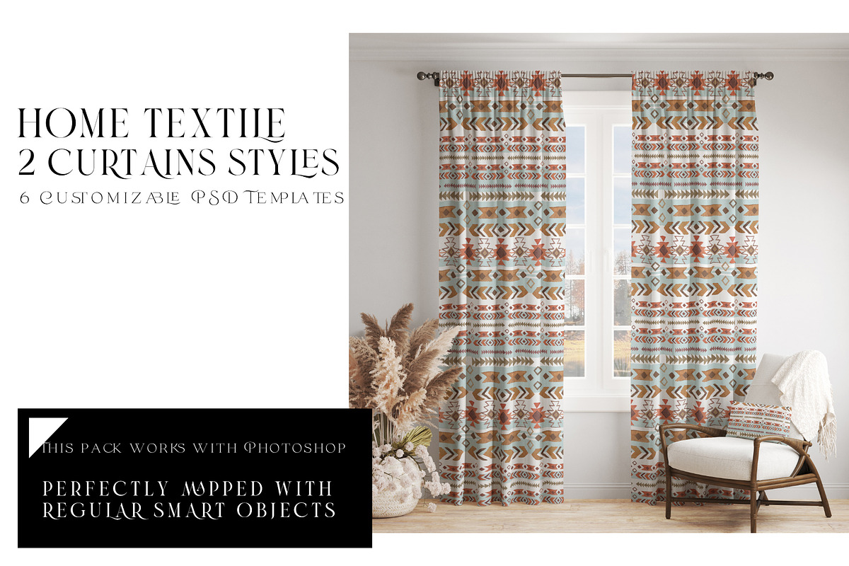 Pinch Pleat & Pencil Pleat Curtains, a Pens & Pencil Mockup by mock-ups (Photo 1 of 13)