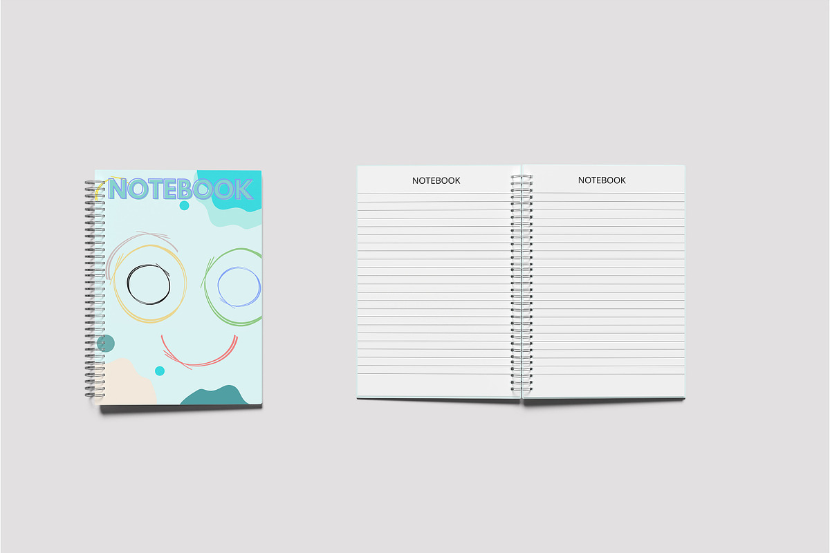 A5 Spiral Notebook Mockup, a Print Template by Beside Std (Photo 7 of 7)