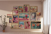 Trendy & Preppy Pink Art Collection, an Illustration by PrintablesByFranklyn (Thumbnail 3 of 6)