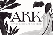 Ark - Psychedelic Art Nouveau Serif, a Serif Font by Fenotype (Thumbnail 1 of 13)