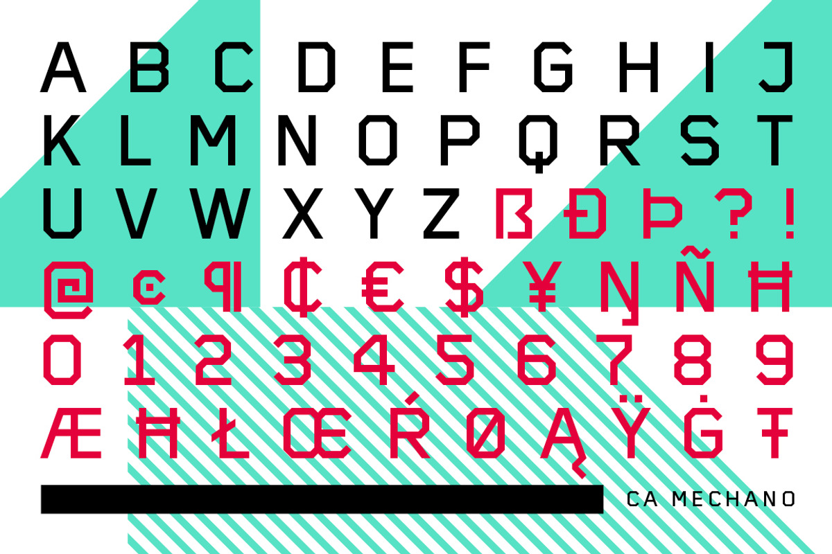 CA Mechano, a Sans Serif Font by Cape Arcona Type Foundry (Photo 6 of 6)