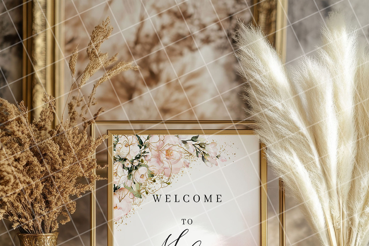Boho 8x10 table sign number mockup, an Advertising Mockup by Blush Roses Print (Photo 7 of 8)