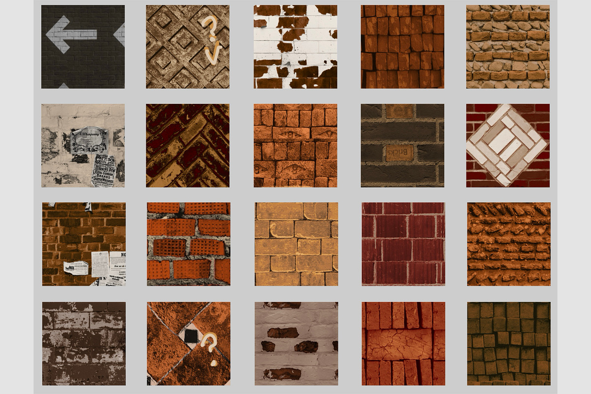 100 Brick Procreate Brushes, a Brush Add-On by TheWhiteCatLab (Photo 8 of 10)
