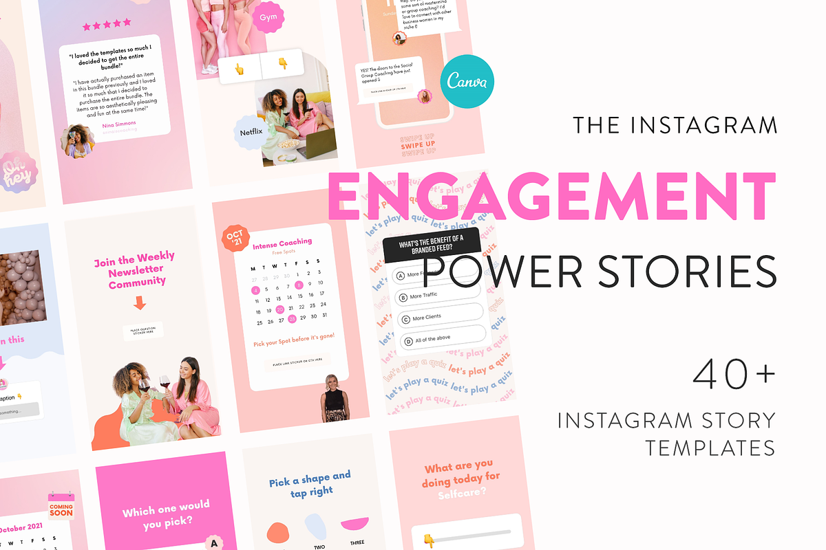 Engagement Instagram Boost Bundle, a Social Media Template by My Social Boutique (Photo 3 of 27)