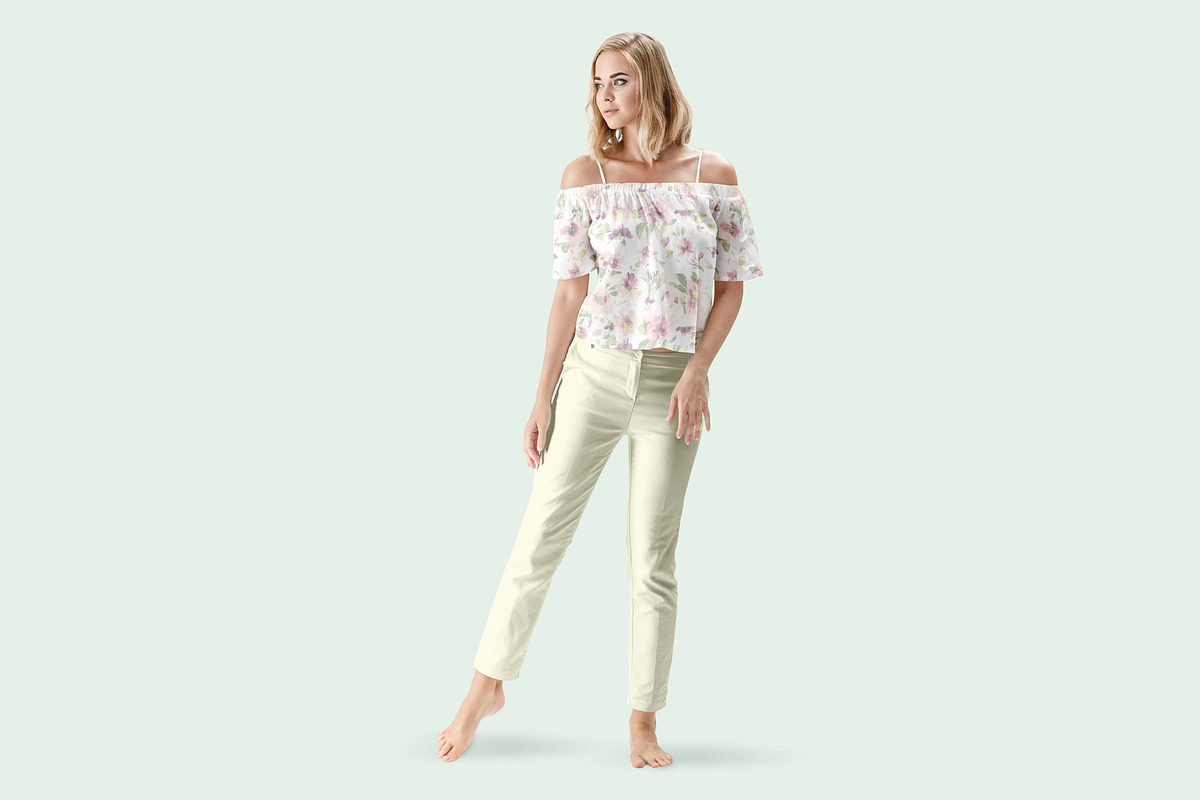 Women's Summer Clothing Mockup, a Shirt Mockup by PSD Market (Photo 18 of 20)