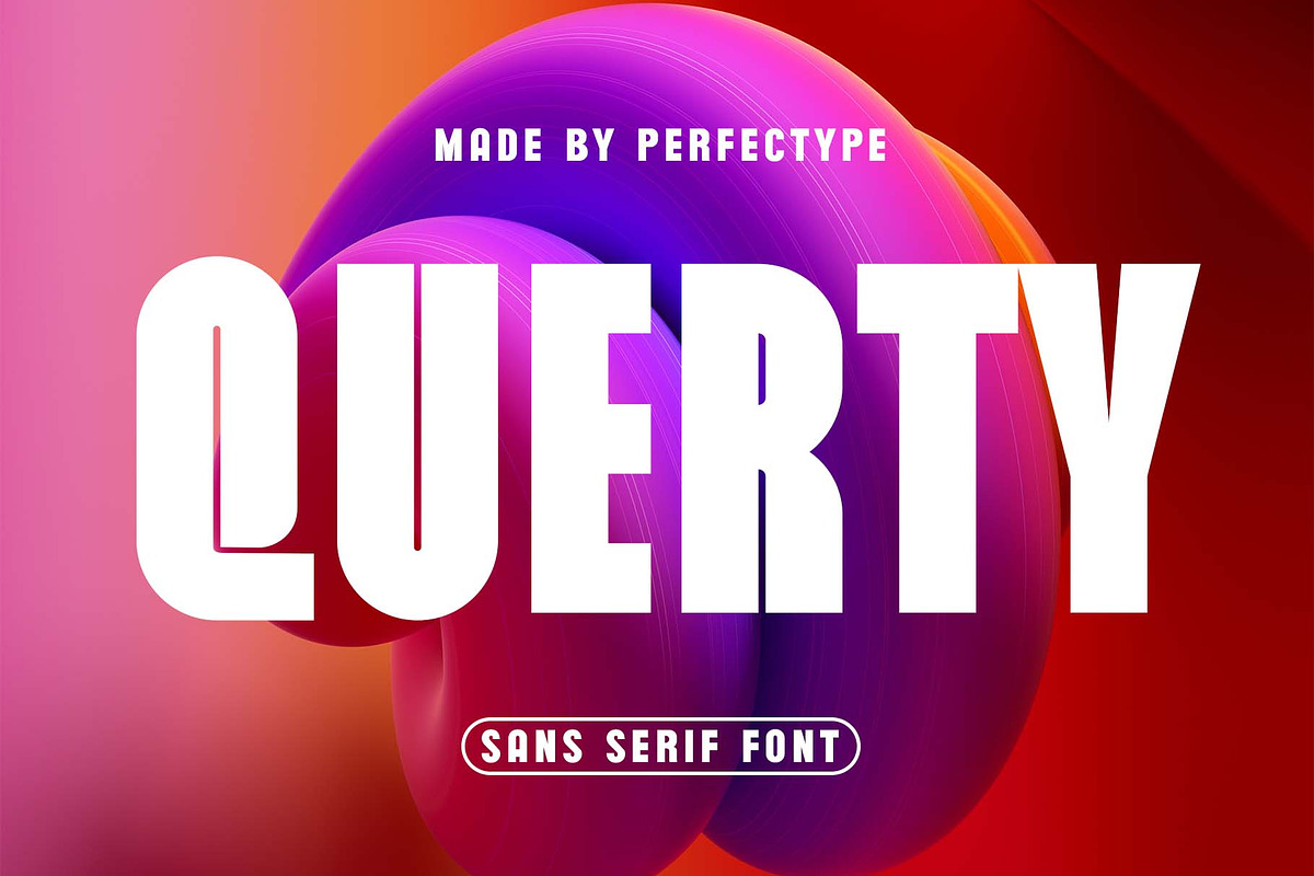 Querty Modern Sans Serif Font, a Sans Serif Font by Perfectype (Photo 1 of 4)