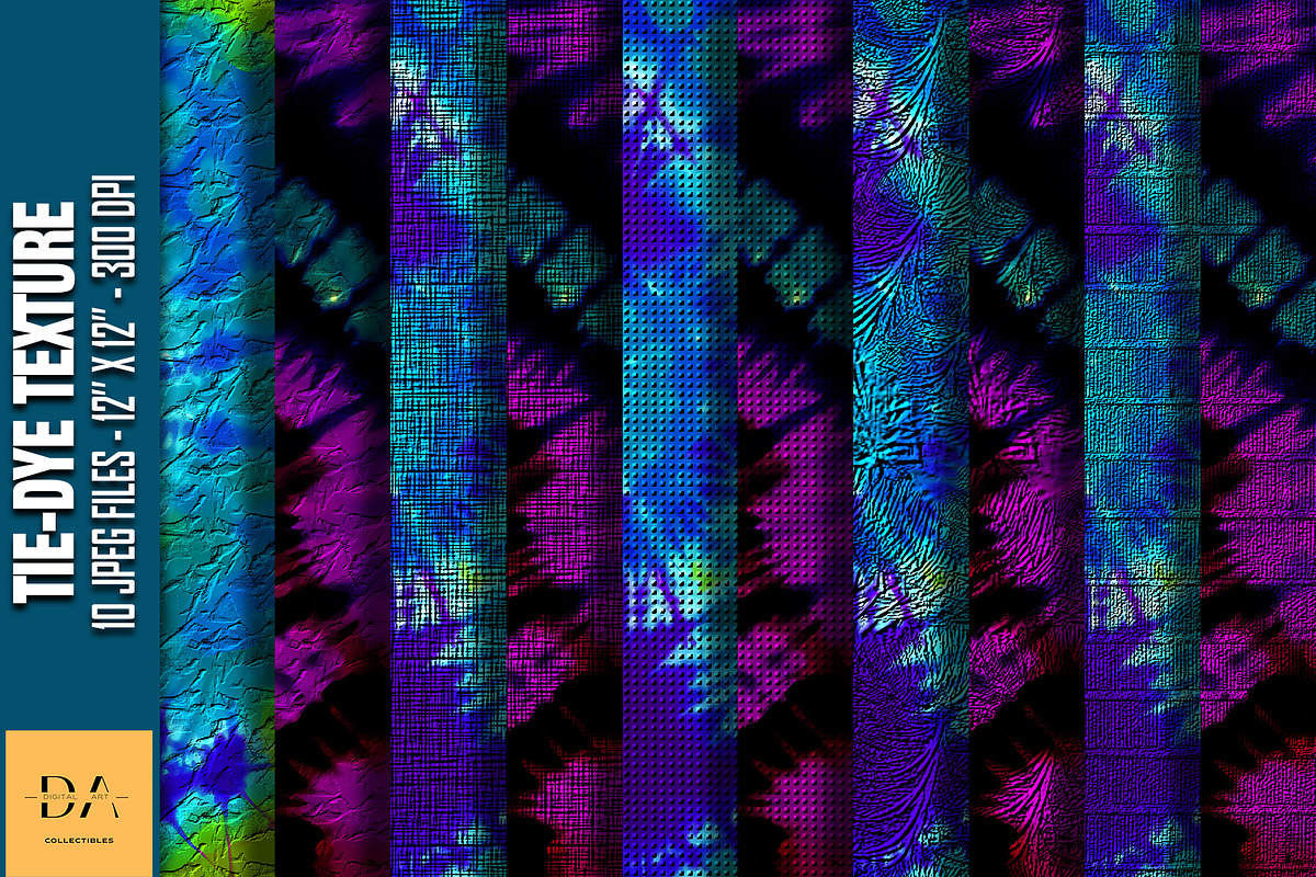 Tie-Dye Texture Digital Papers #85, a Texture Graphic by Digital Art Collectibles (Photo 1 of 5)