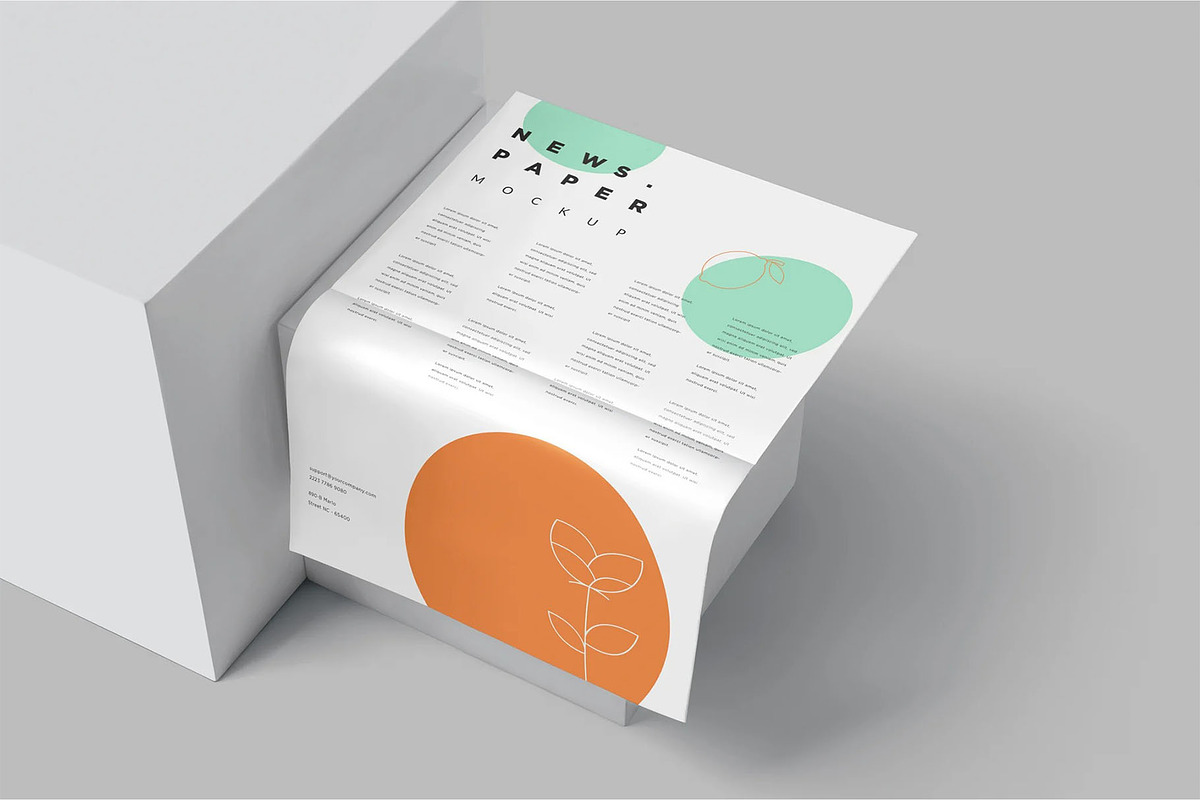 6 Professional Newspaper Ad Mockup, an Advertising Mockup by megostudi0 (Photo 7 of 8)