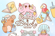 Bookish Summer Clipart Bundle, a Seasonal Illustration by Huxmay (Thumbnail 1 of 8)