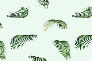 Tropical Leaf Pattern Illustration