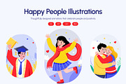 Animated Happy People Illustration, a Person Illustration by Brickclay (Thumbnail 1 of 4)