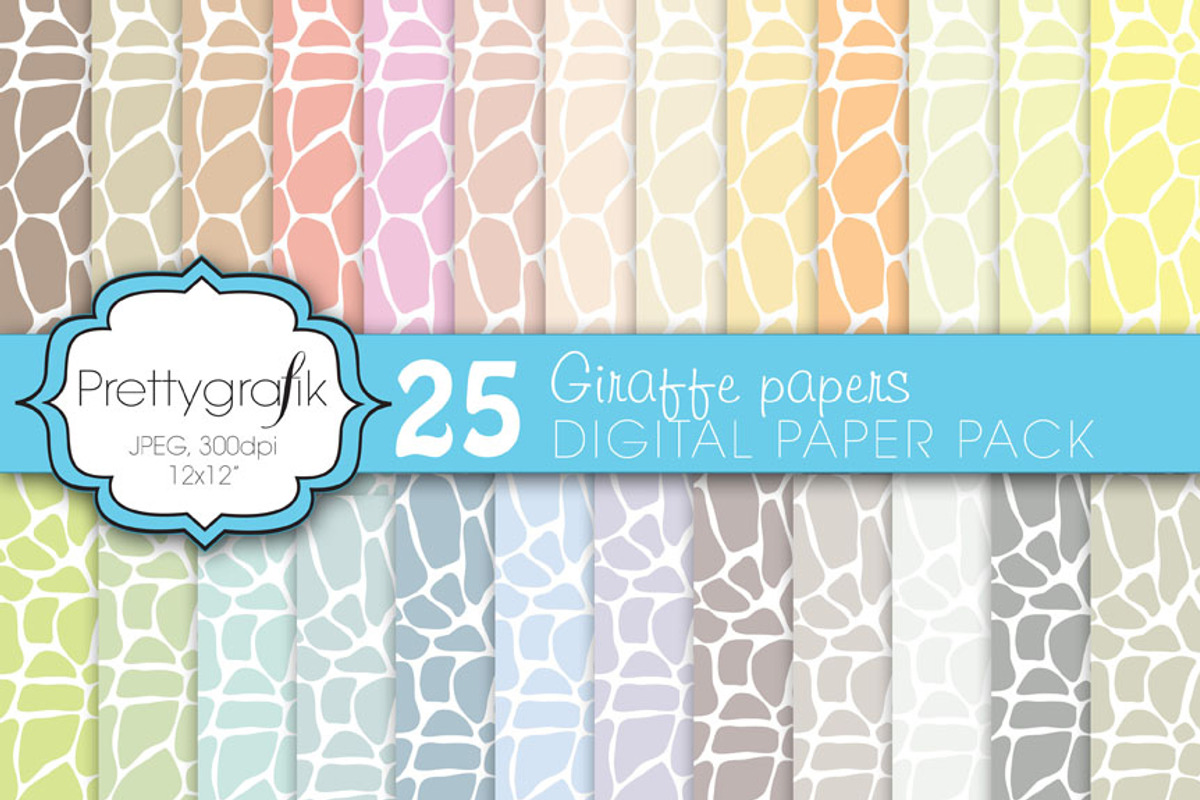 giraffe digital paper, commercial