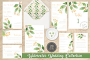 Floral Watercolor Wedding Suite, an Invitation Template by Love Design (Thumbnail 1 of 15)