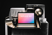 Macbook Creative Mockups Set, a Books & Magazine Mockup by As Good As Possible (Thumbnail 7 of 14)