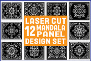 Laser Cut Mandala Panel Bundle, an Object Graphic by Designer_Momina (Thumbnail 1 of 13)