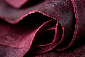 Crafting with maroon leather, a Photo by Beautiful things