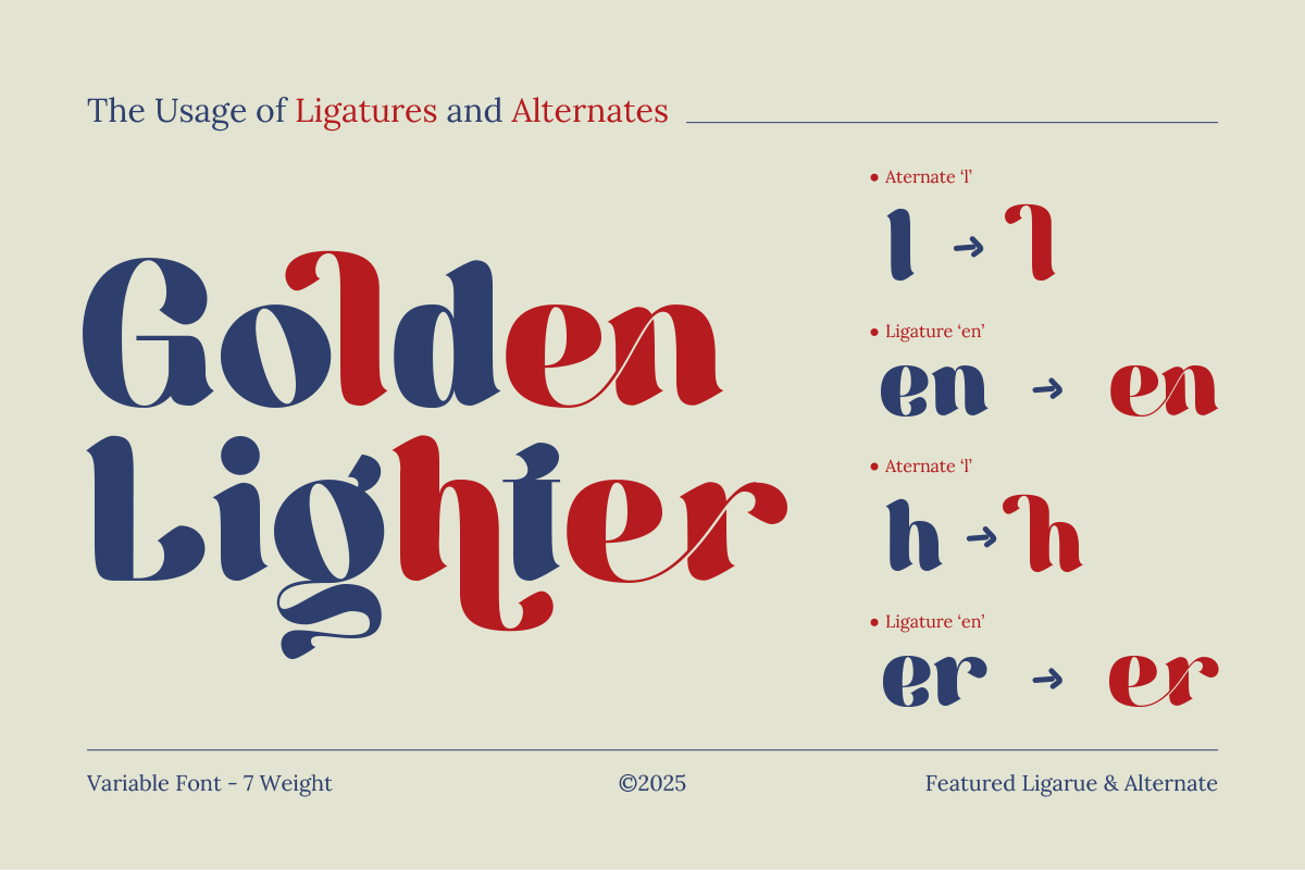 Berkara - Stylish Serif Display, a Serif Font by Pandeka Studio (Photo 7 of 9)