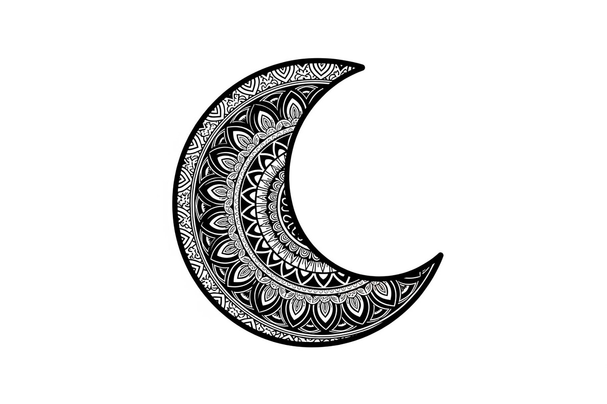 Mandala Crescent Moon Bundle, an Illustration by Designs_River (Photo 22 of 31)
