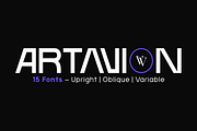 Artavion - Variable Sans Serif, a Sans Serif Font by Valentino Vergan (Thumbnail 1 of 14)
