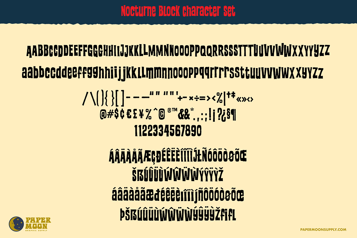 Nocturne Vintage Horror Collection, a Font by Paper Moon Graphic Supply (Photo 3 of 16)