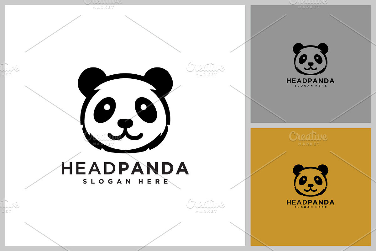 head panda Vector Design, a Branding & Logo Template by quadrazo