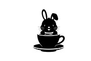 Cute Bunny Coffee Cup Vector Bundle, an Illustration by Designs_River (Thumbnail 2 of 49)