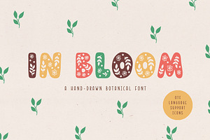 In Bloom Botanical Font